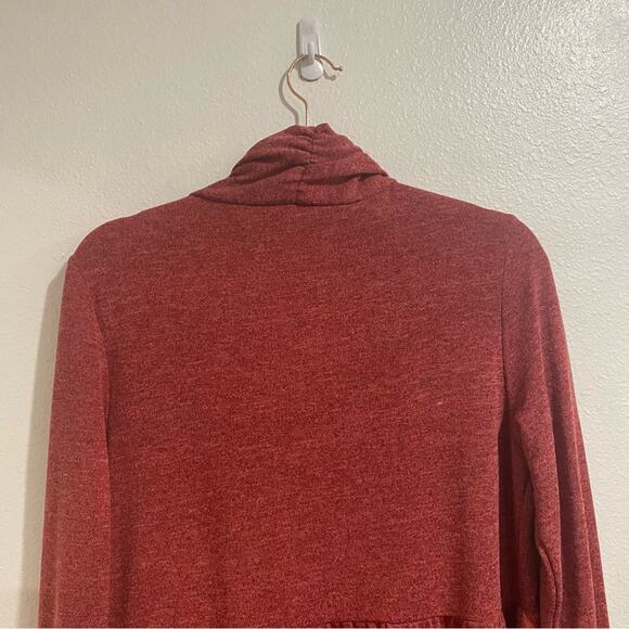 Roper Dust Red Embroidered Open Front Cardigan Sz M - Picture 7 of 10